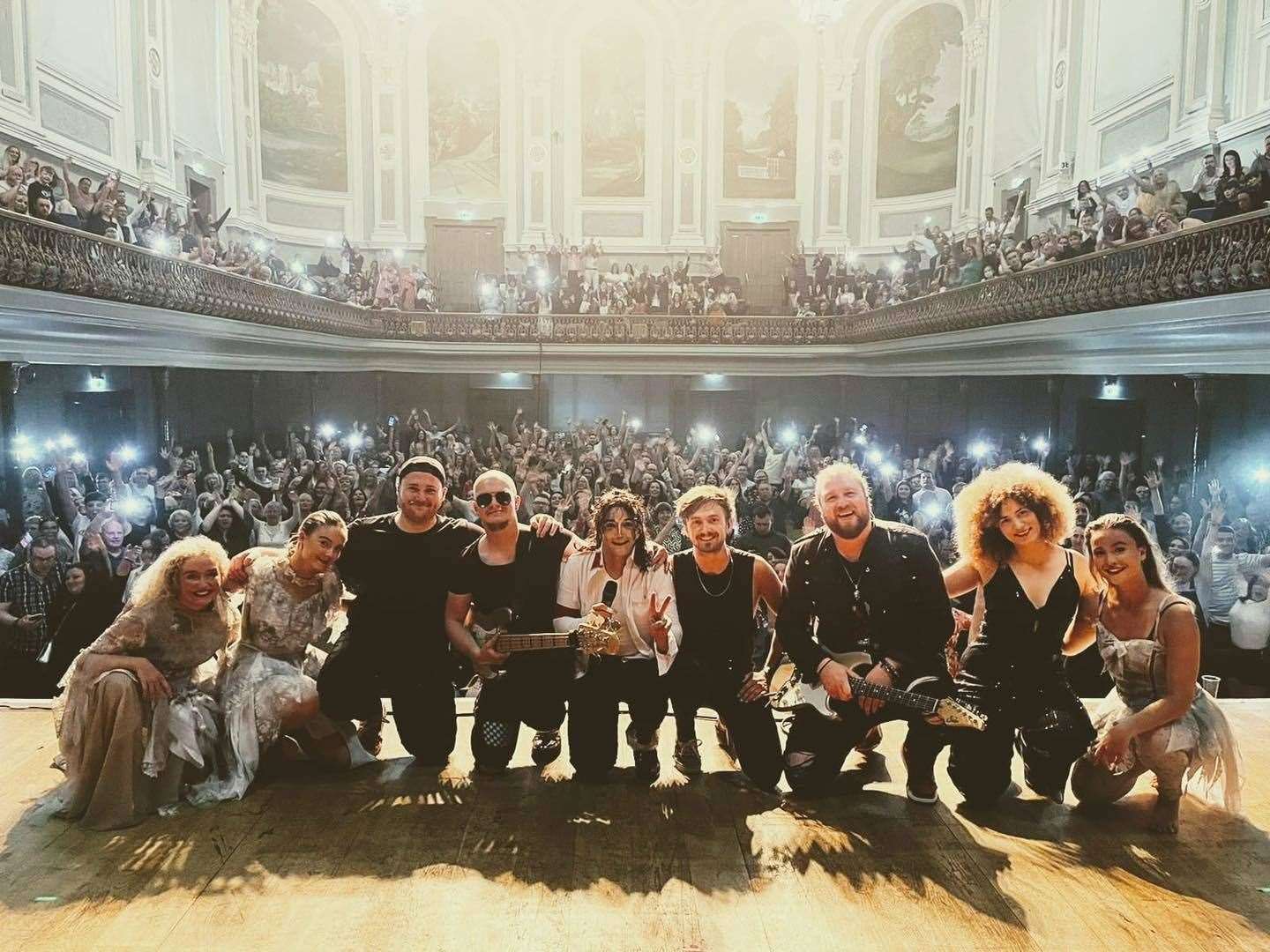 Ben Bowman and his team take curtain call in Belfast after their Michael Jackson show (58492568)