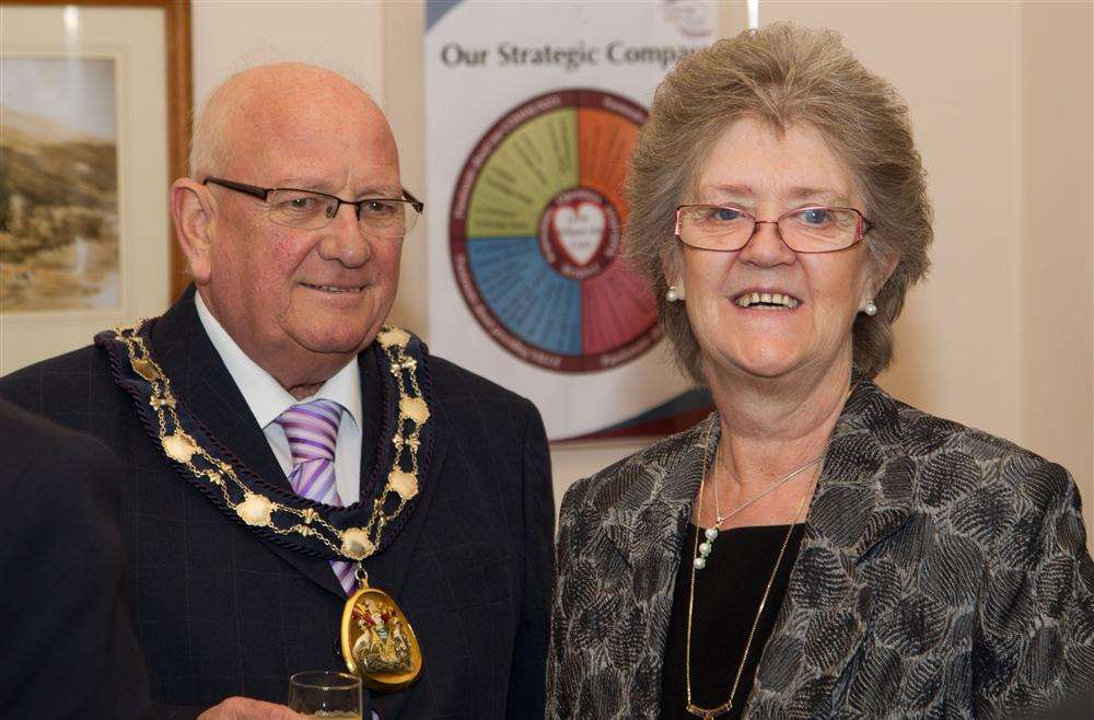 Cllr Colin Bothwell and his wife Susan last year