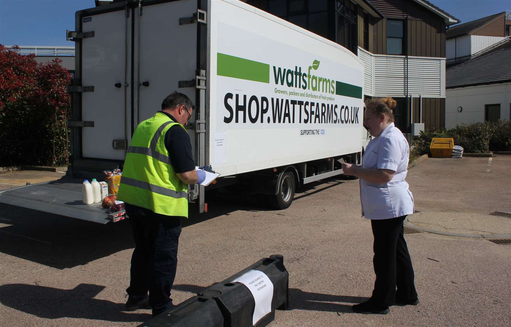 Watts Farms has donated food to NHS staff at Maidstone and Tunbridge Wells hospitals