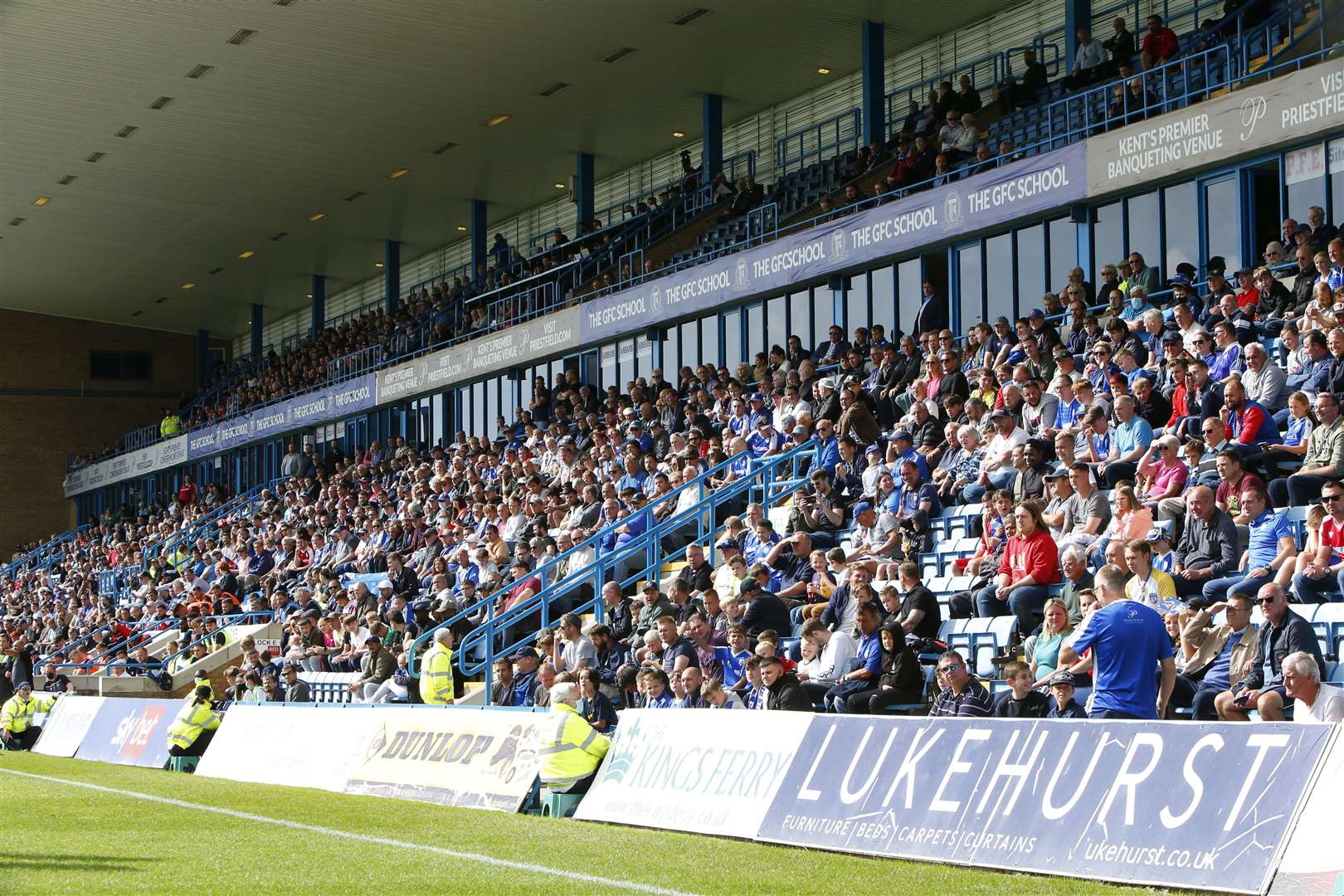 Gillingham drew at home to Lincoln City on the opening game of last season Picture: Andy Jones