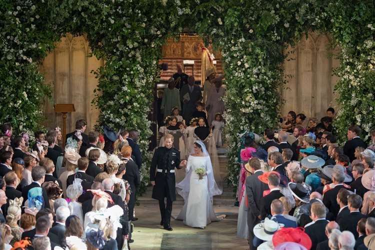 Prince Harry and Meghan's wedding at Windsor Castle drew much less fanfare from the Kent public. Picture:Dominic Lipinski/PA