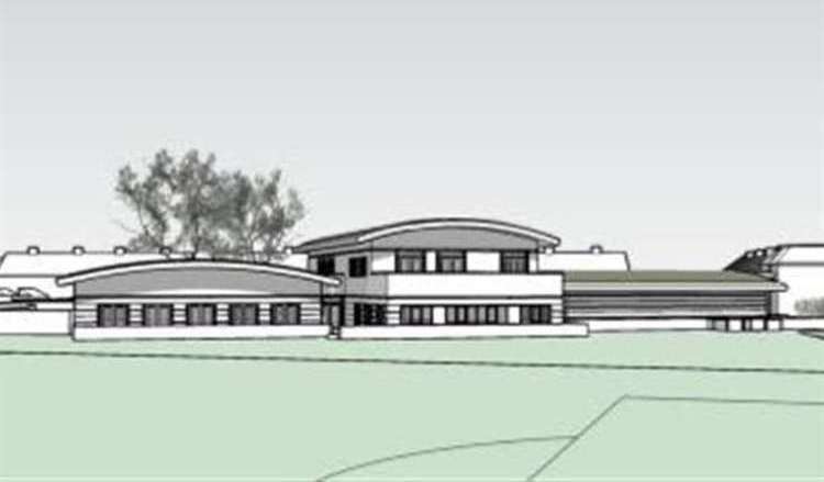 A previous CGI submission of what the Pavilion Community Sports and Social Club in Swanscombe was due to look like