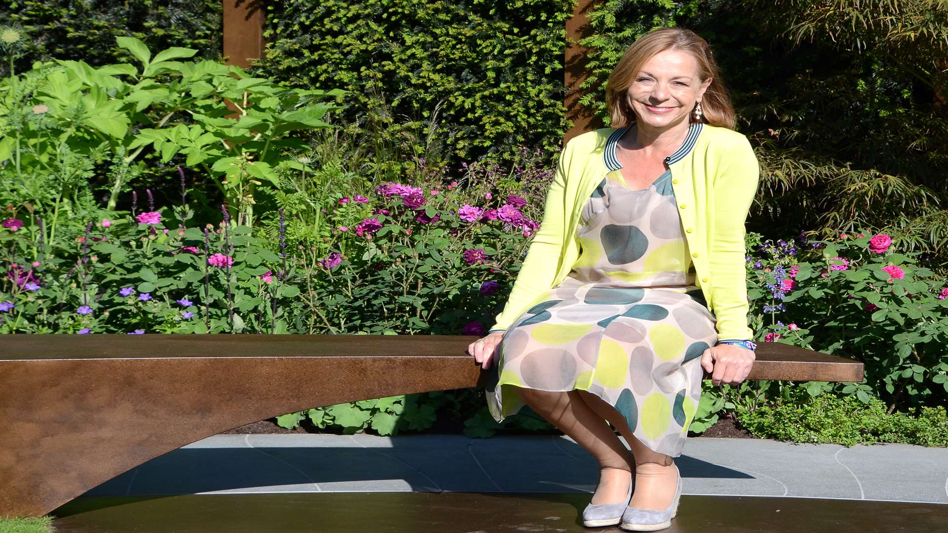 Jo Thompson at the Chelsea Flower Show. Picture: Ian West