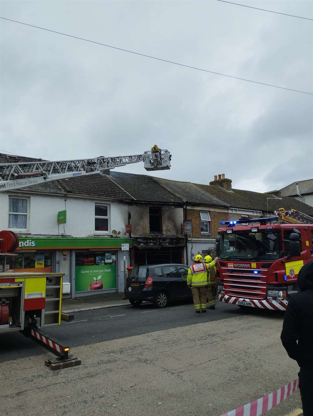 The Cod Father in Dover was destroyed after a fire yesterday. Picture: Katie Whitcombe