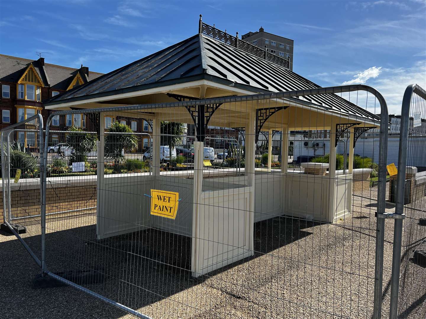 Work is currently being done to restore the structures on Herne Bay's seafront