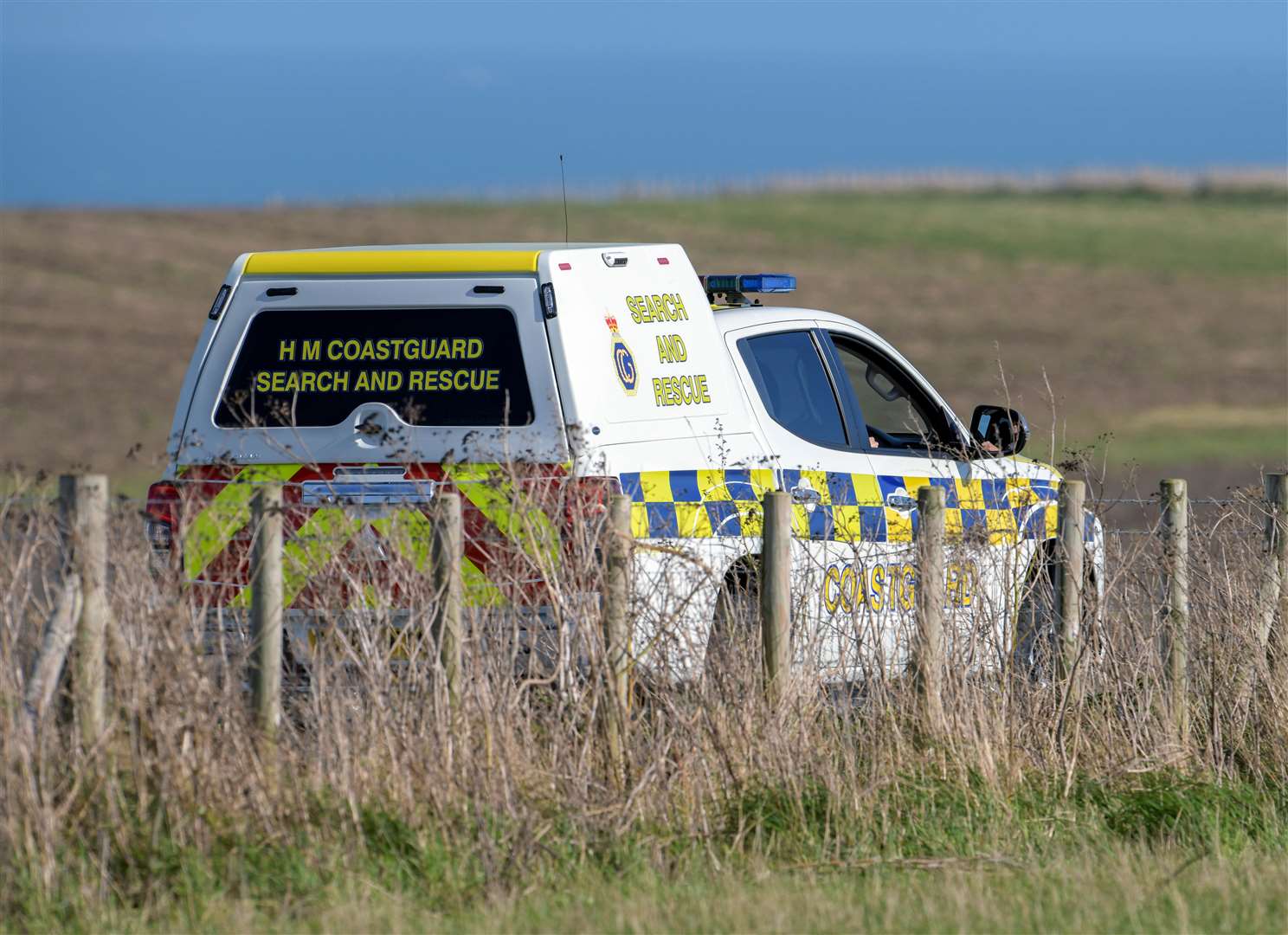 Coastguard search and rescue teams also attended the scene, near the North Foreland Lighthouse near Dover. Picture: Stuart Brock Photography