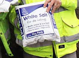 Free bags of salt will be given away to Swale residents today