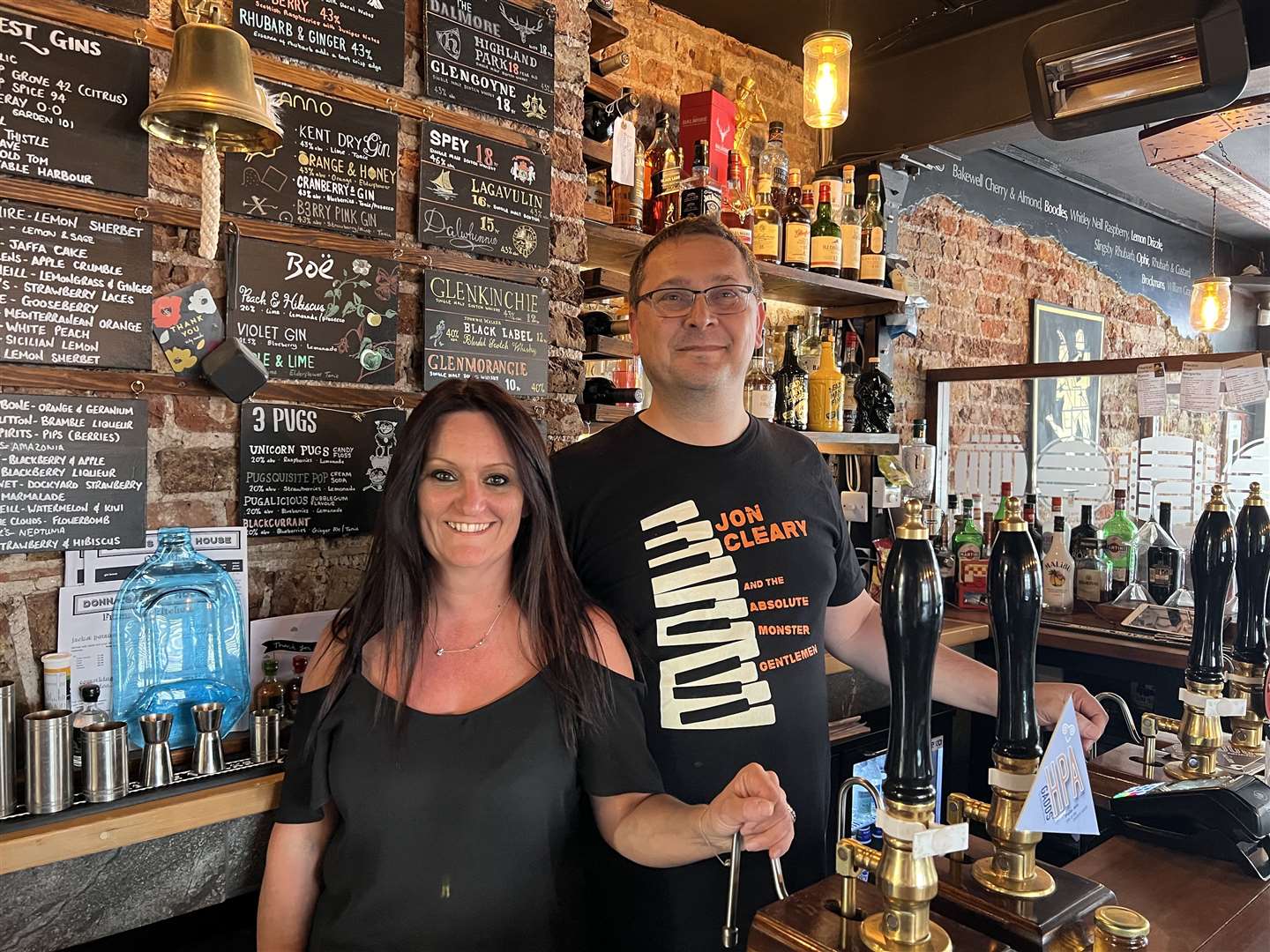 Donna and James Hartridge from Donna's Ale House in Sittingbourne