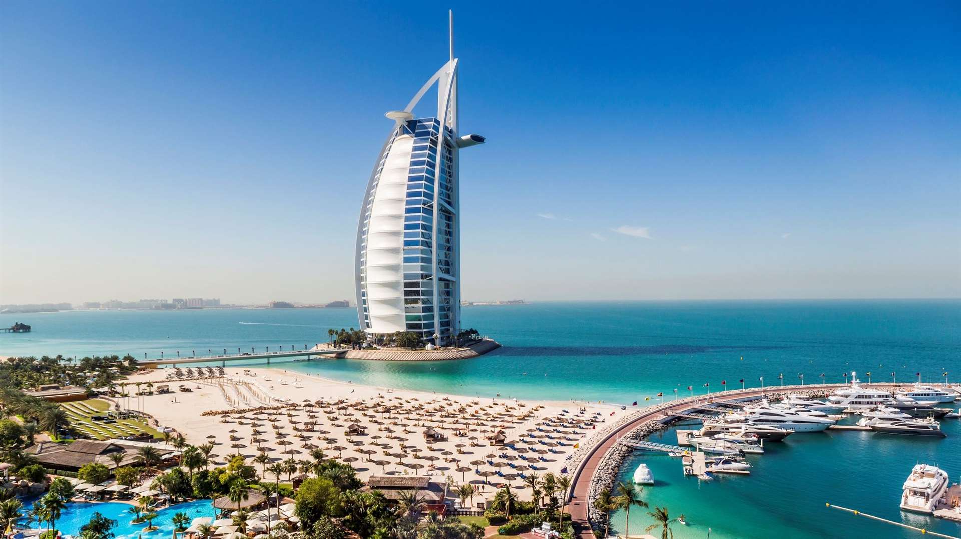 Marina and beach view of the Burj Al Arab hotel in Dubai PHOTO: iStock Joni_R
