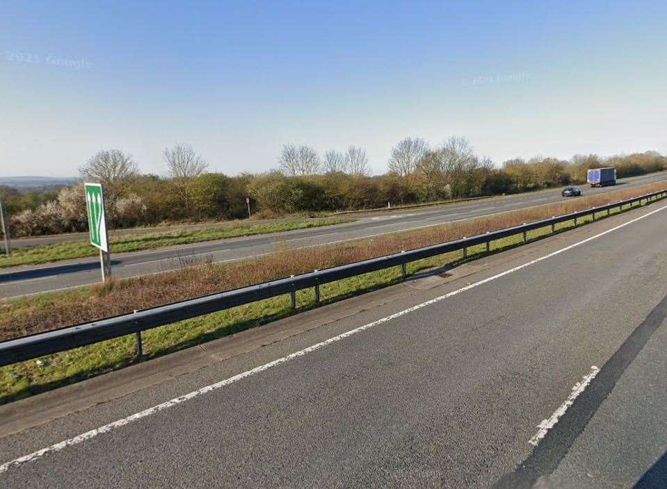 Two cars have crashed on the A21 near Sevenoaks and Tonbridge. Picture: Google Street View