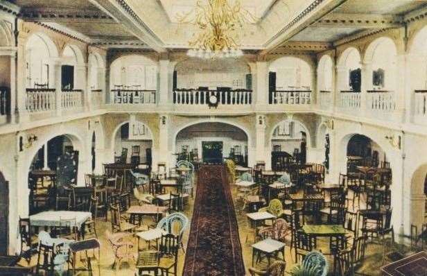 The Edwardian tearoom in 1902 - Hollaway's plans for the Pavilion will see it returned to its former glory. Image: Hollaway