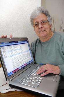 Penny Townsend, of Rushenden, who has had a pen pal in the United States since 1958