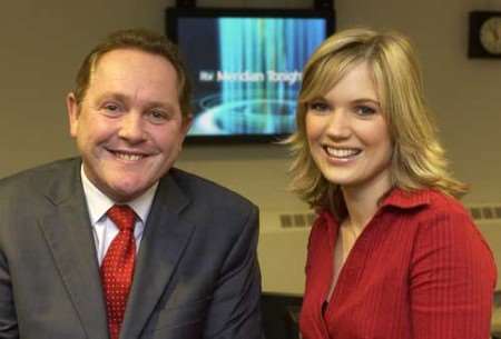 ALL CHANGE: Charlotte Hawkins (right) has moved to Sky, while Phil Hornby will be ITV Meridian's political editor
