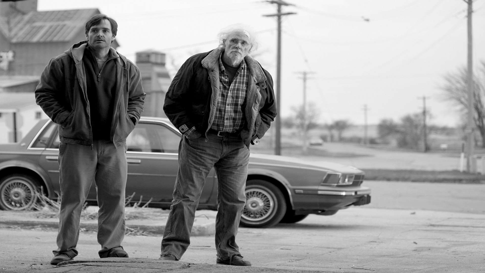Bruce Dern as Woody Grant and Will Forte as David Grant, in Nebraska. Picture: PA Photo/Paramount