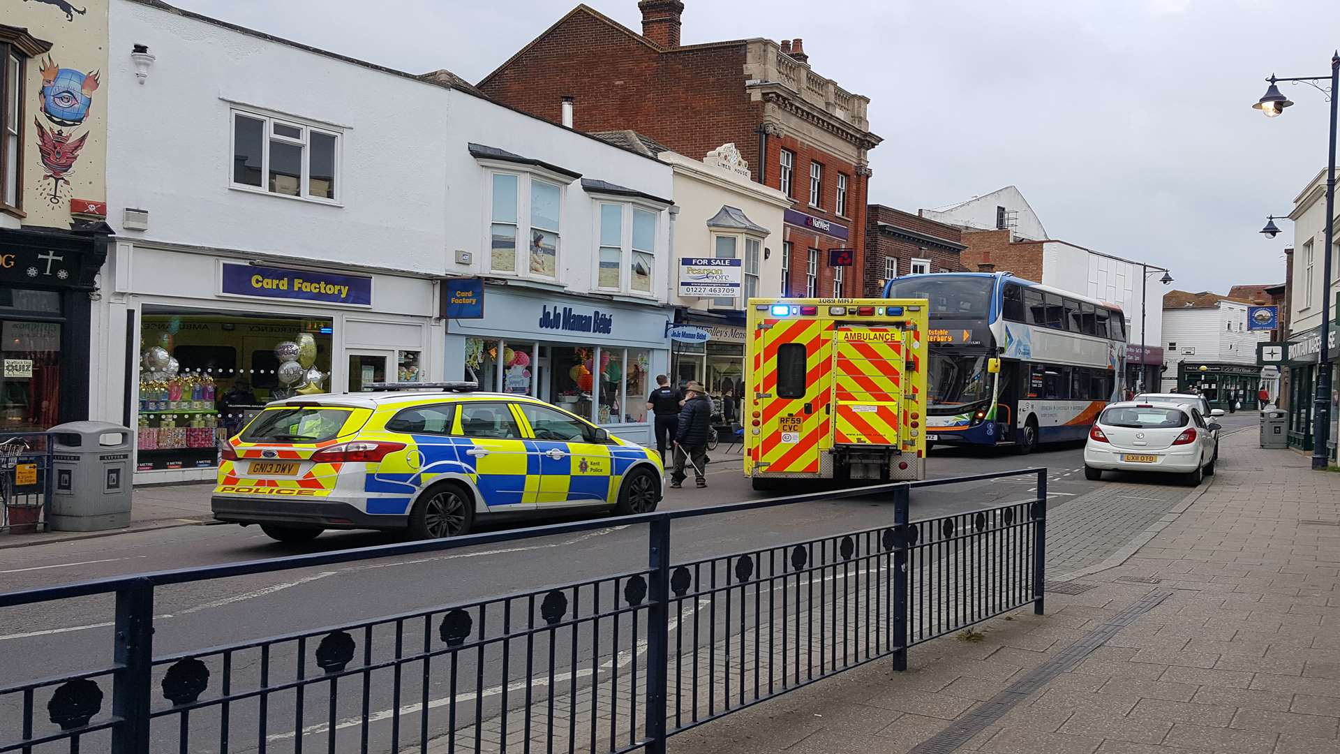 The incident in Whitstable High Street