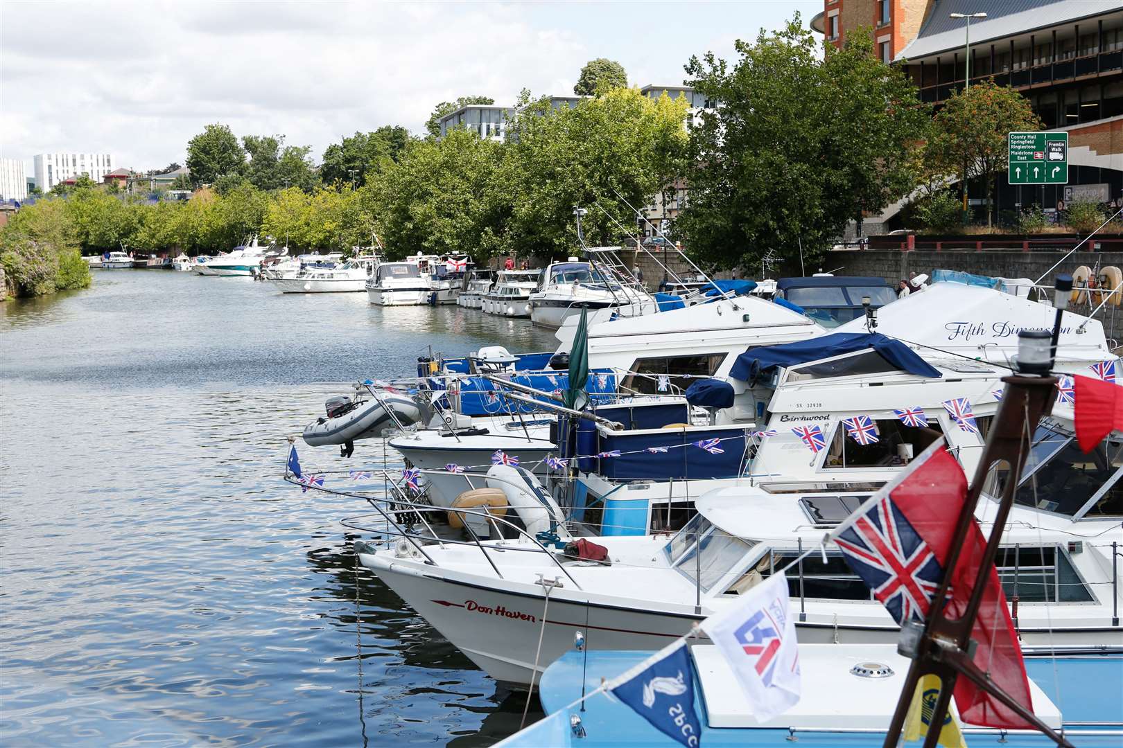 Gathering of boats for the Maidstone River Festival in 2015 Picture: Matthew Walker