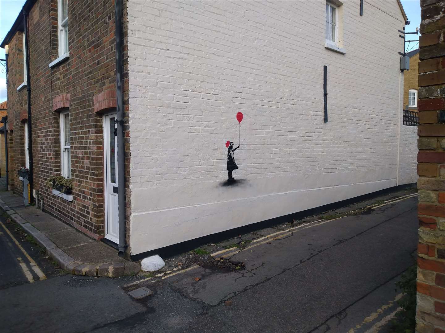 'Banksy' artwork was also spotted in Sandwich
