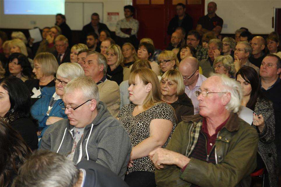 More than 100 people attended the last parish council meeting to hear how the hole would be fixed