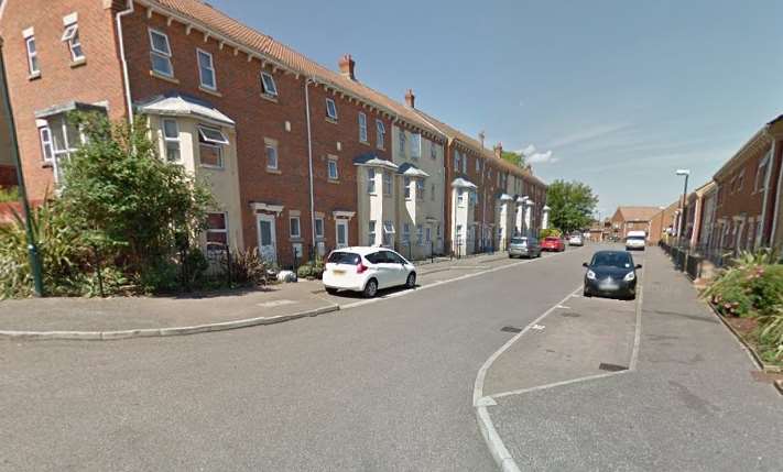 The woman was injured in Stevens Close. Picture: Google Street View