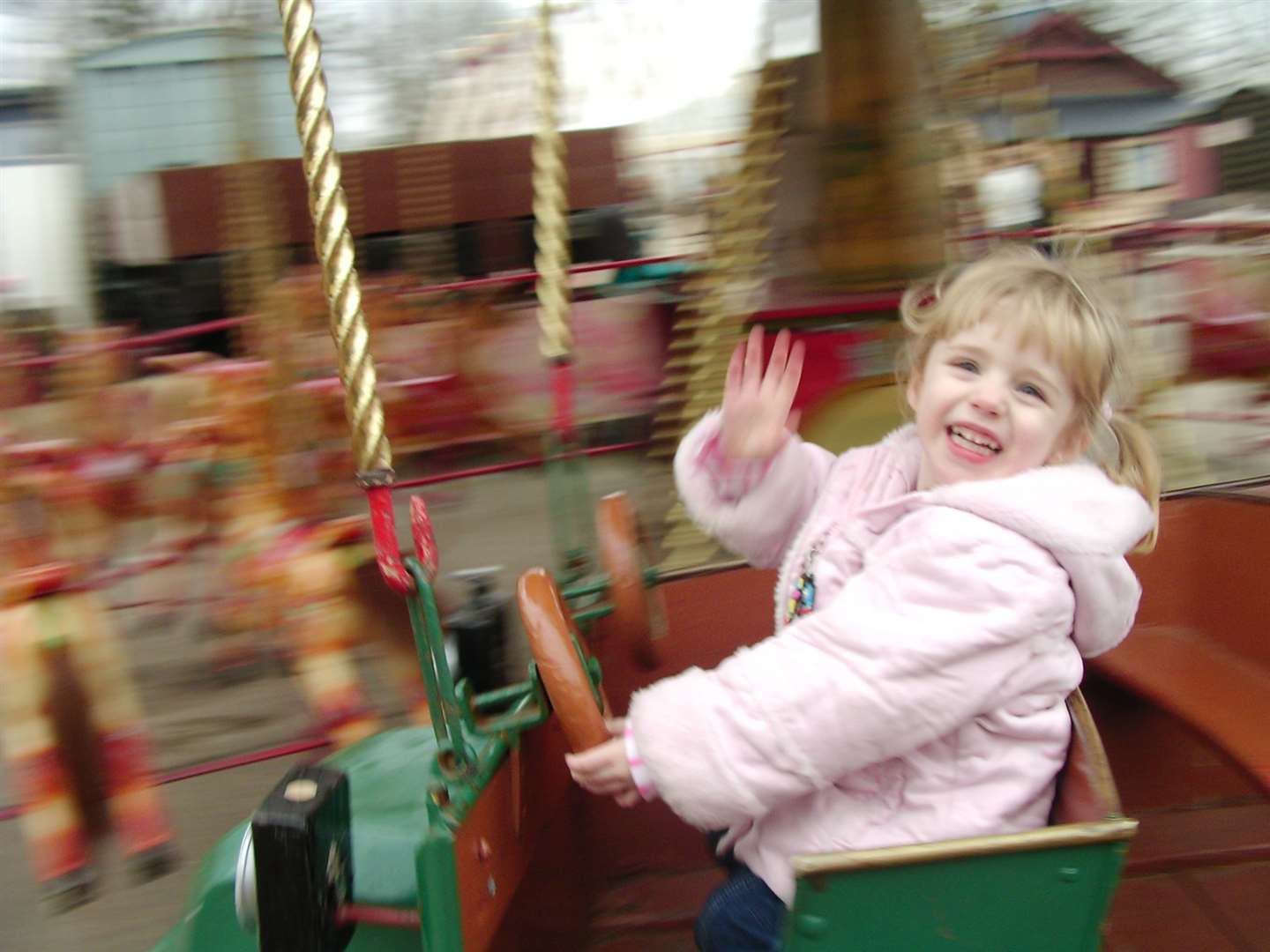 Molly has enjoyed fairground rides since she was a little girl