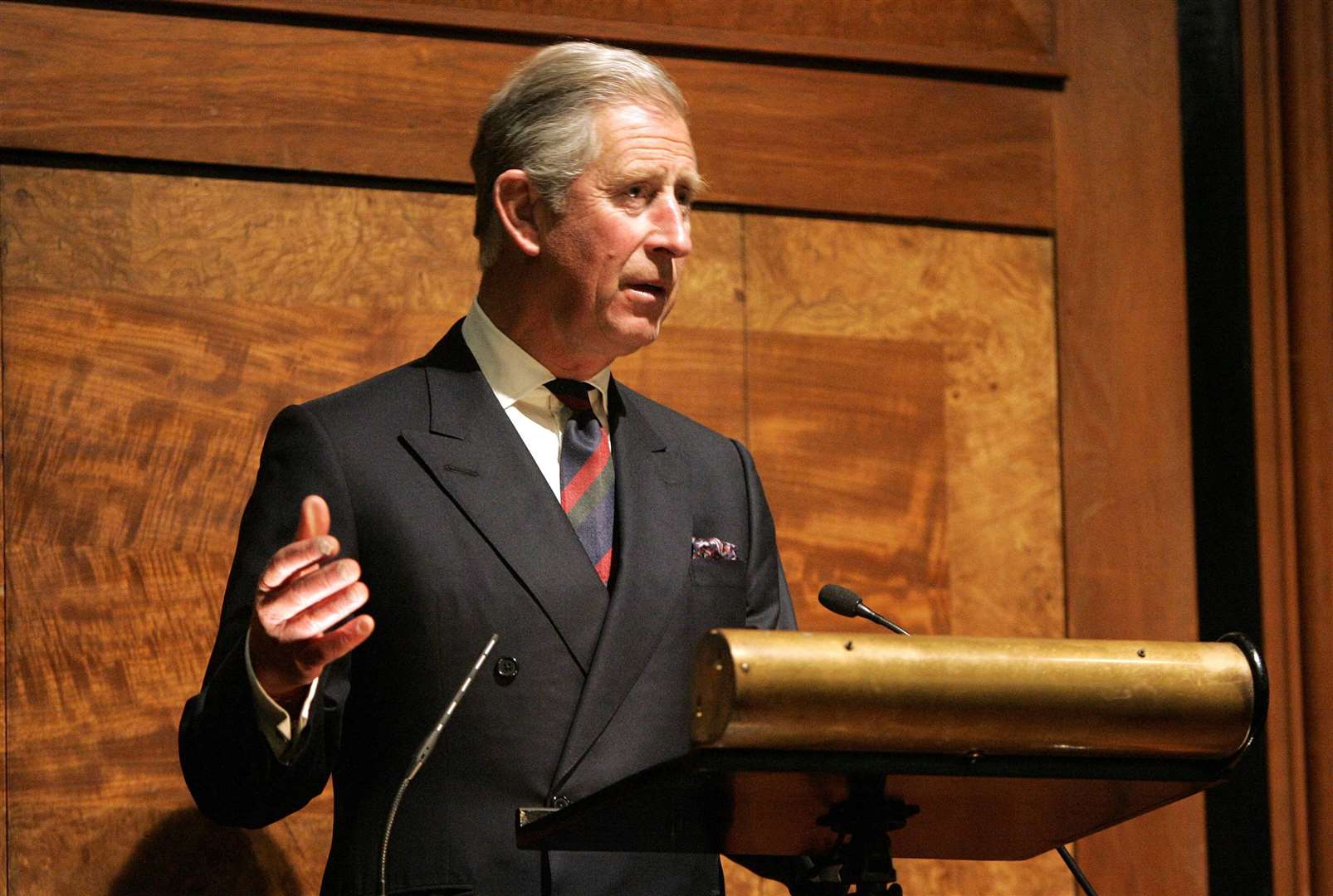 The Prince of Wales delivering his speech at the 2009 Royal Institute of British Architects (RIBA) Trust in London (Alastair Grant/PA )