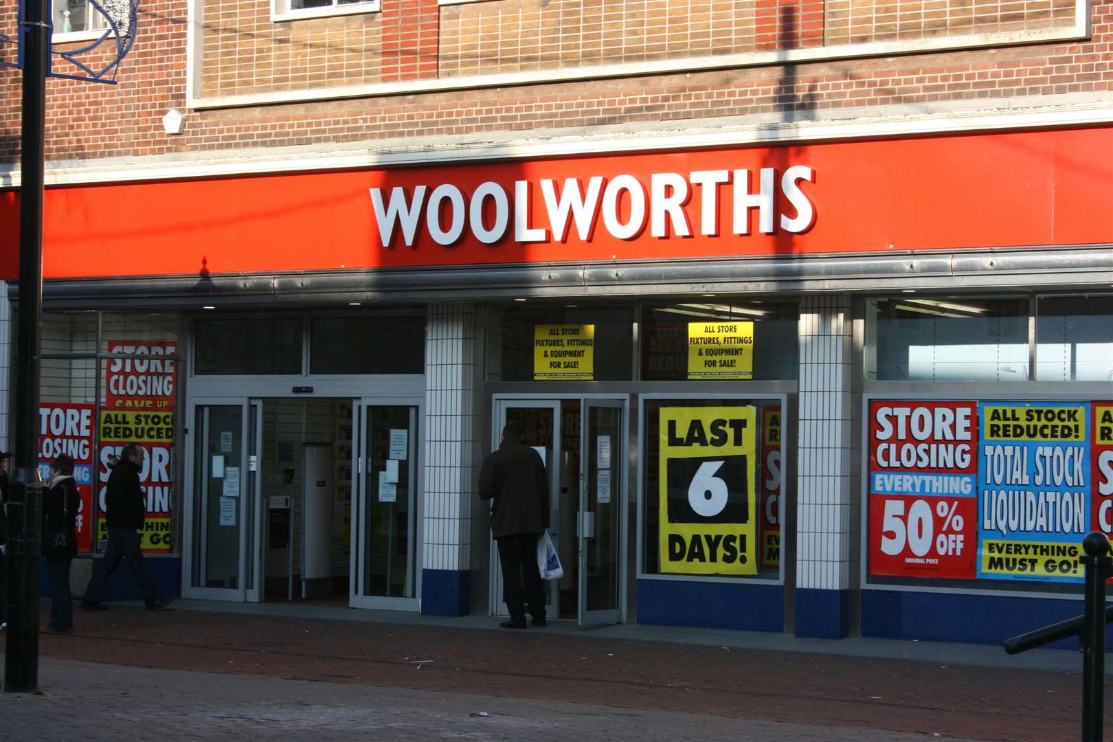 The former Woolworths site in Ashford just prior to its shock closure