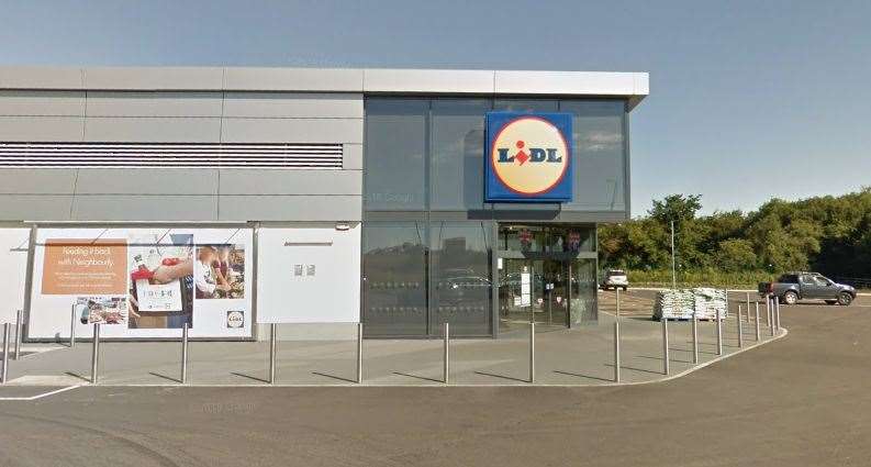 The Lidl store in Honeywood Parkway at Whitfield has reopened after the roof was damaged during Storm Henk. Picture: Google