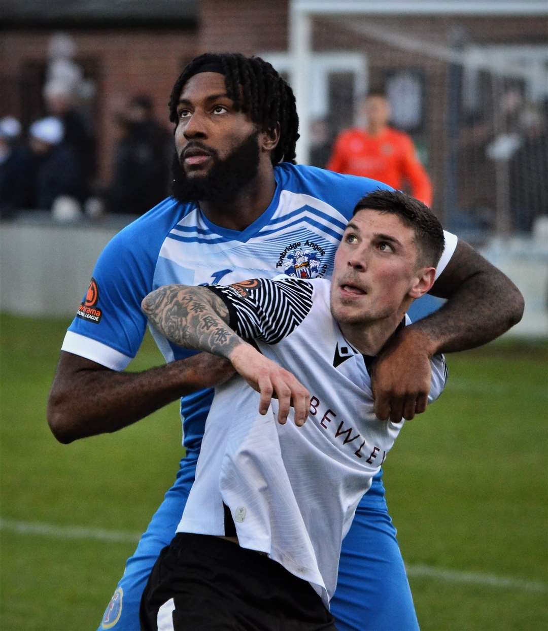 On-loan Tonbridge striker Jordan Greenidge.