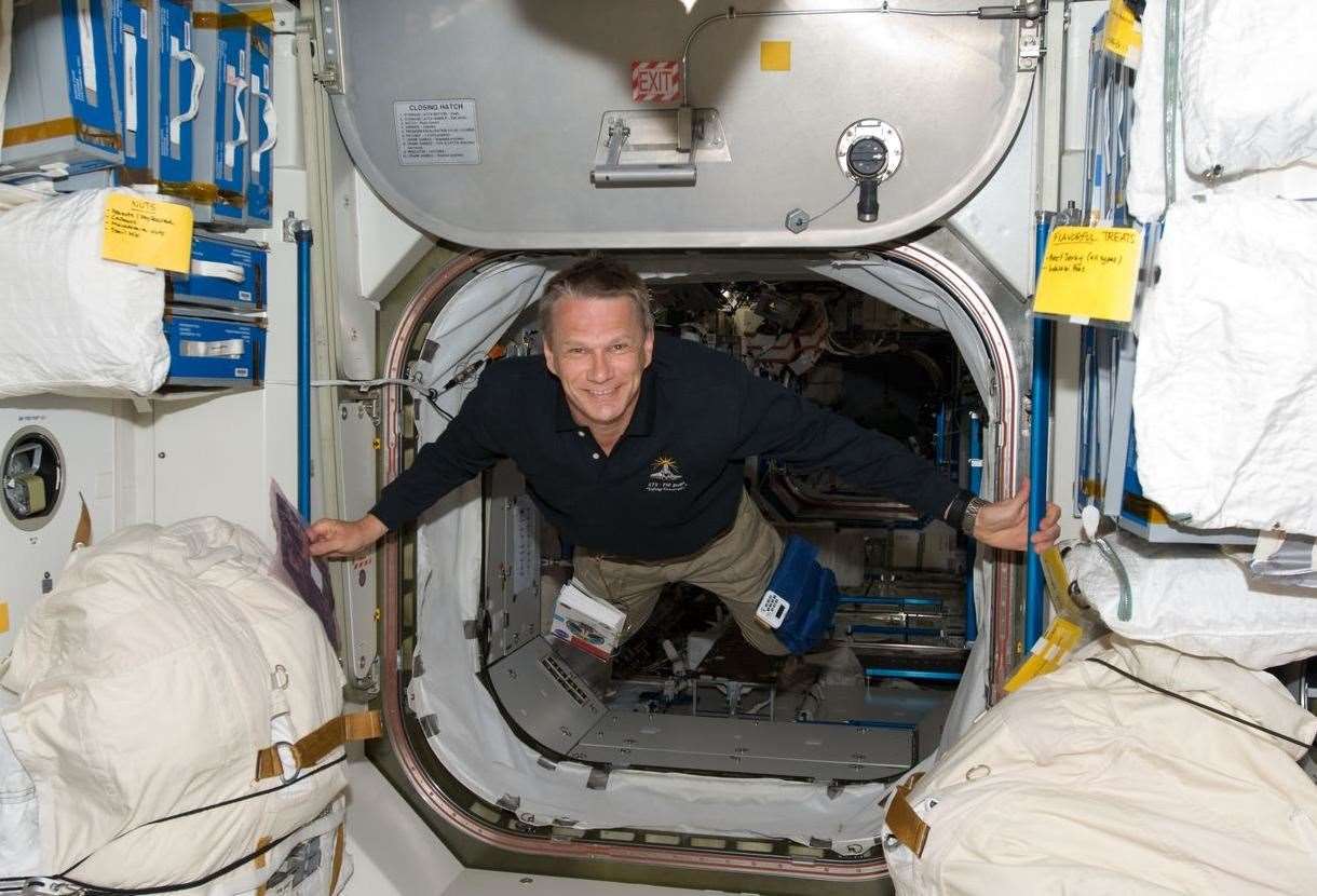 Piers Sellers during a mission in 2010. Picture: Nasa