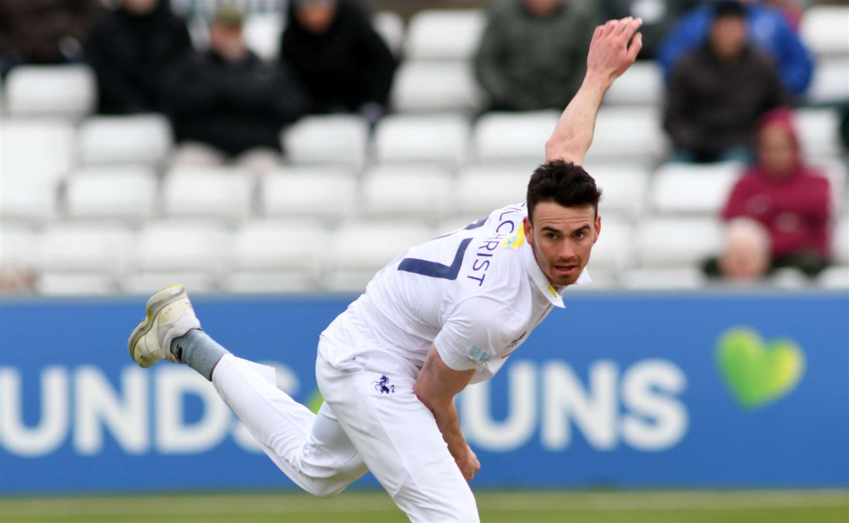 Nathan Gilchrist - took two early wickets, including Sri Lanka captain Dimuth Karunaratne. Picture: Barry Goodwin