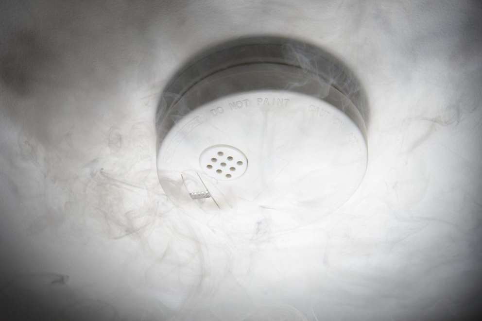 A smoke alarm. Library picture