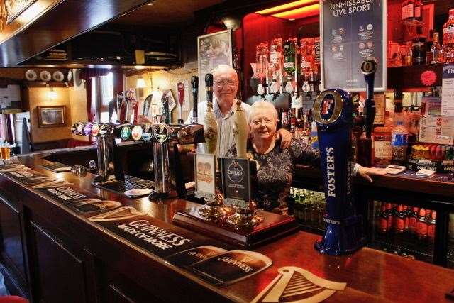 Rossa and Renee Kenny - the last landlords of the Wheatsheaf pub