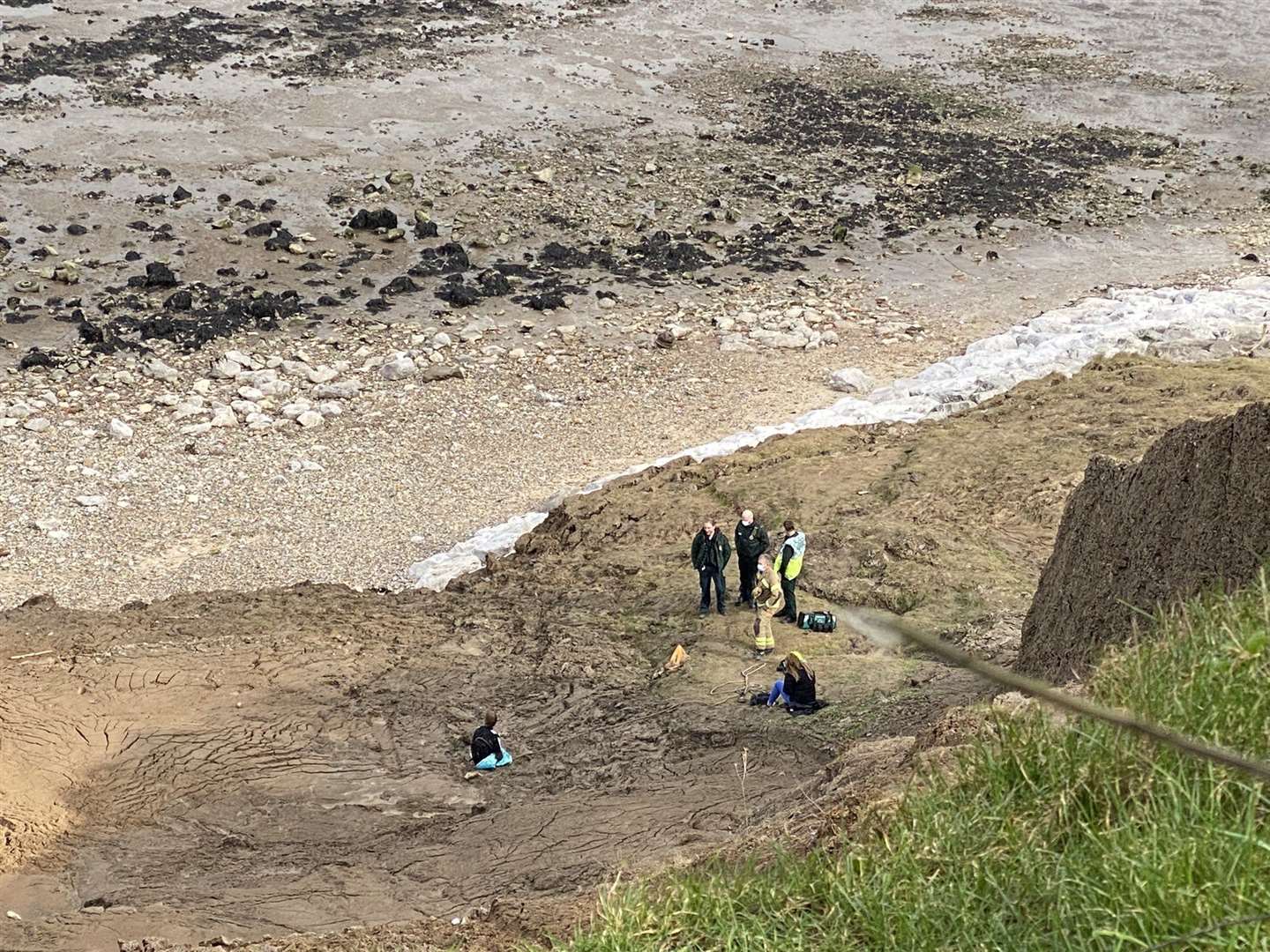 The mud rescue in Warden, Sheppey. Picture: Dr Paula Owens