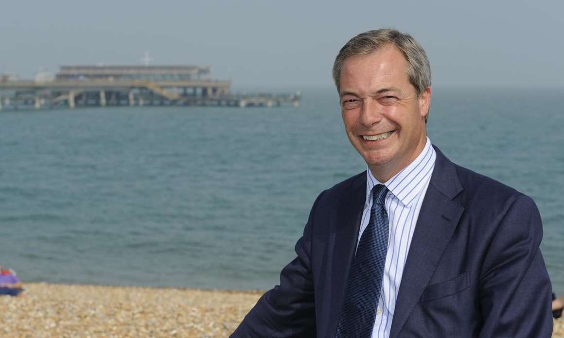 Nigel Farage, pictured in Deal, is expected to contest the Thanet South seat