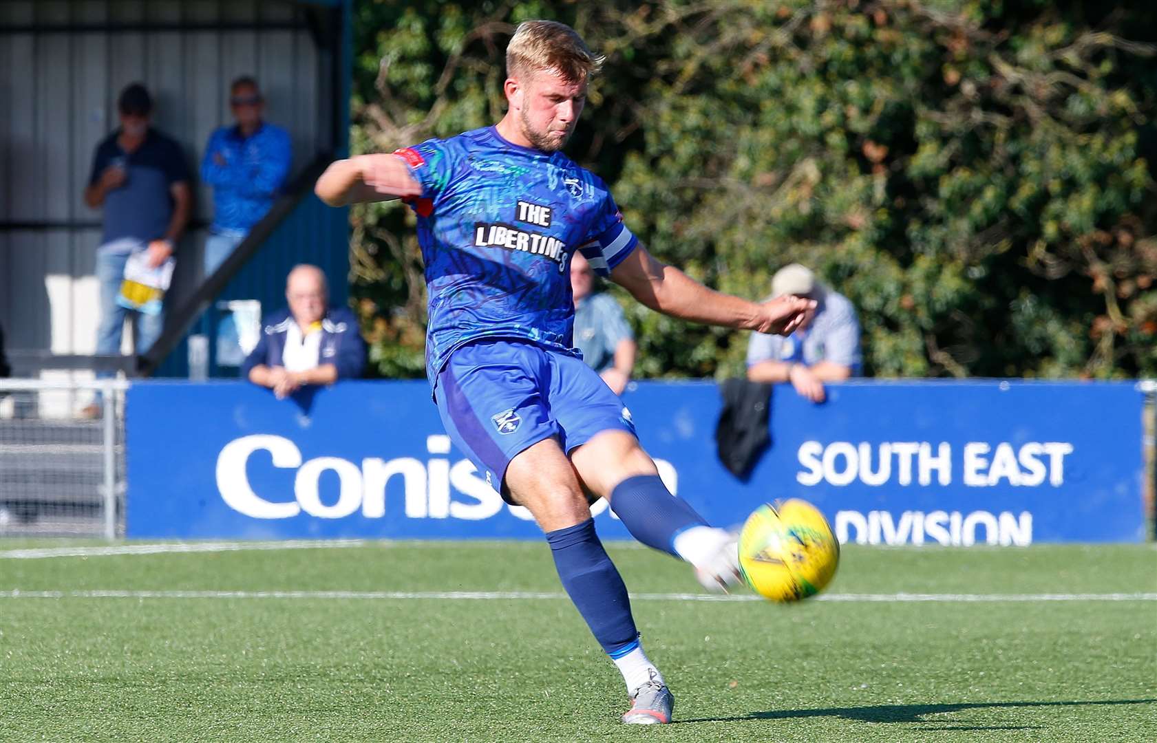 Ben Swift has followed Jay Saunders in swapping Margate for Tonbridge Angels. Picture: Andy Jones