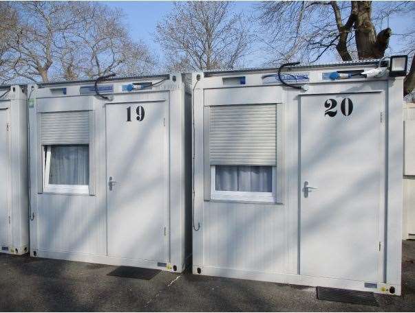 The new single accommodation pods at East Sutton Park Prison