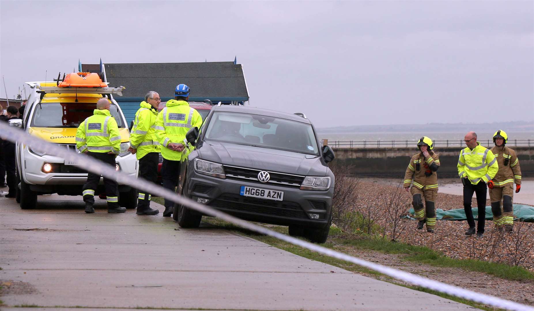 Emergency services at the scene in Herne Bay. Picture: UKNIP