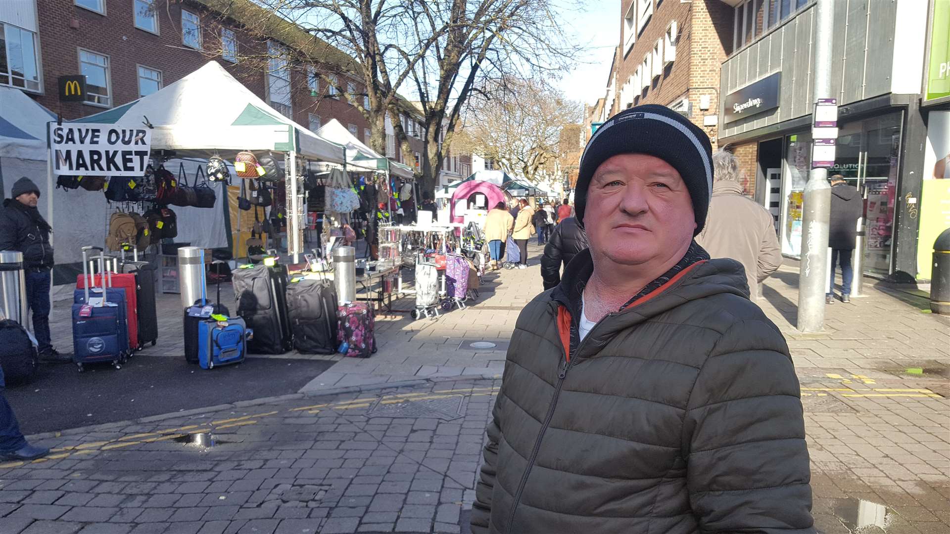 Canterbury Market Traders Association chairman Steve Bamber