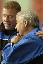 TEAMWORK: Stan Ternent, right, and Ronnie Jepson will have plenty to talk about after Sunday's game