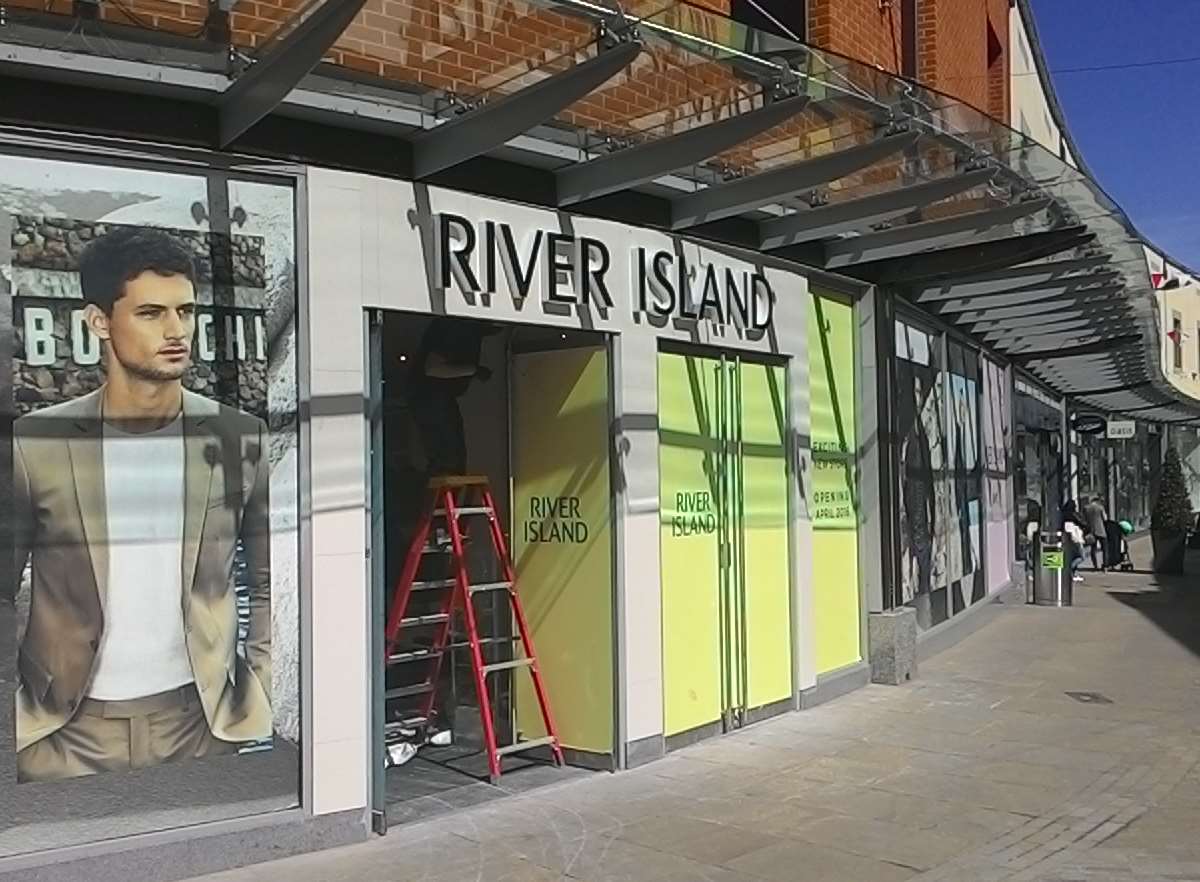 The location of the new River Island shop