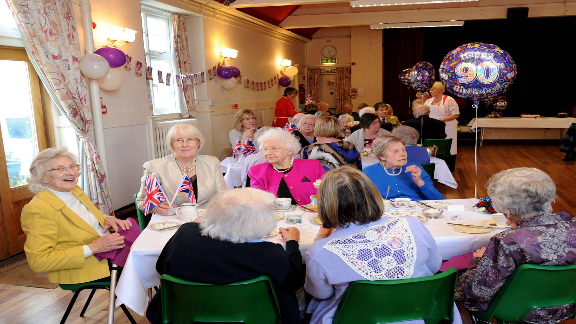 Meopham Village Hall, Queen's 90th birthday tea