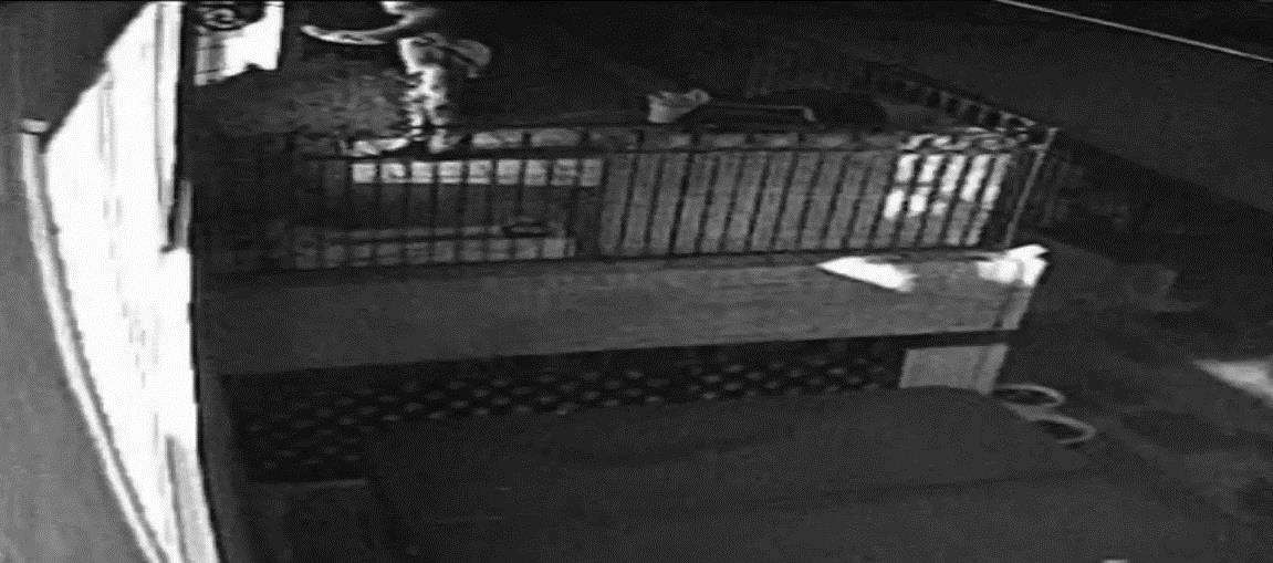 CCTV from one of the burglaries linked to the Night Watcher, who has stolen more than £10million.