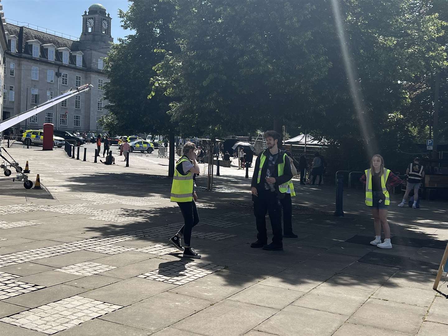Netflix filmed scenes outside of Sessions House in Maidstone in June