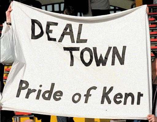 Deal Town fans travelled in their thousands to Wembley Picture: Mike Waterman