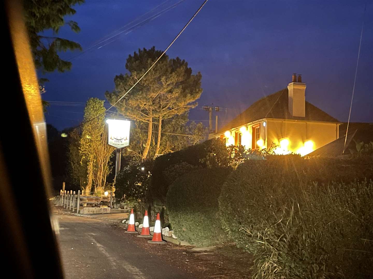 Residents have hit out at the "grossly inappropriate" lighting on the sign