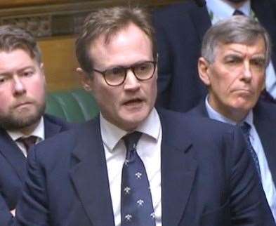 Mr Tugendhat gave a powerful speech in the Commons earlier this month on the matter. Image: Parliament TV