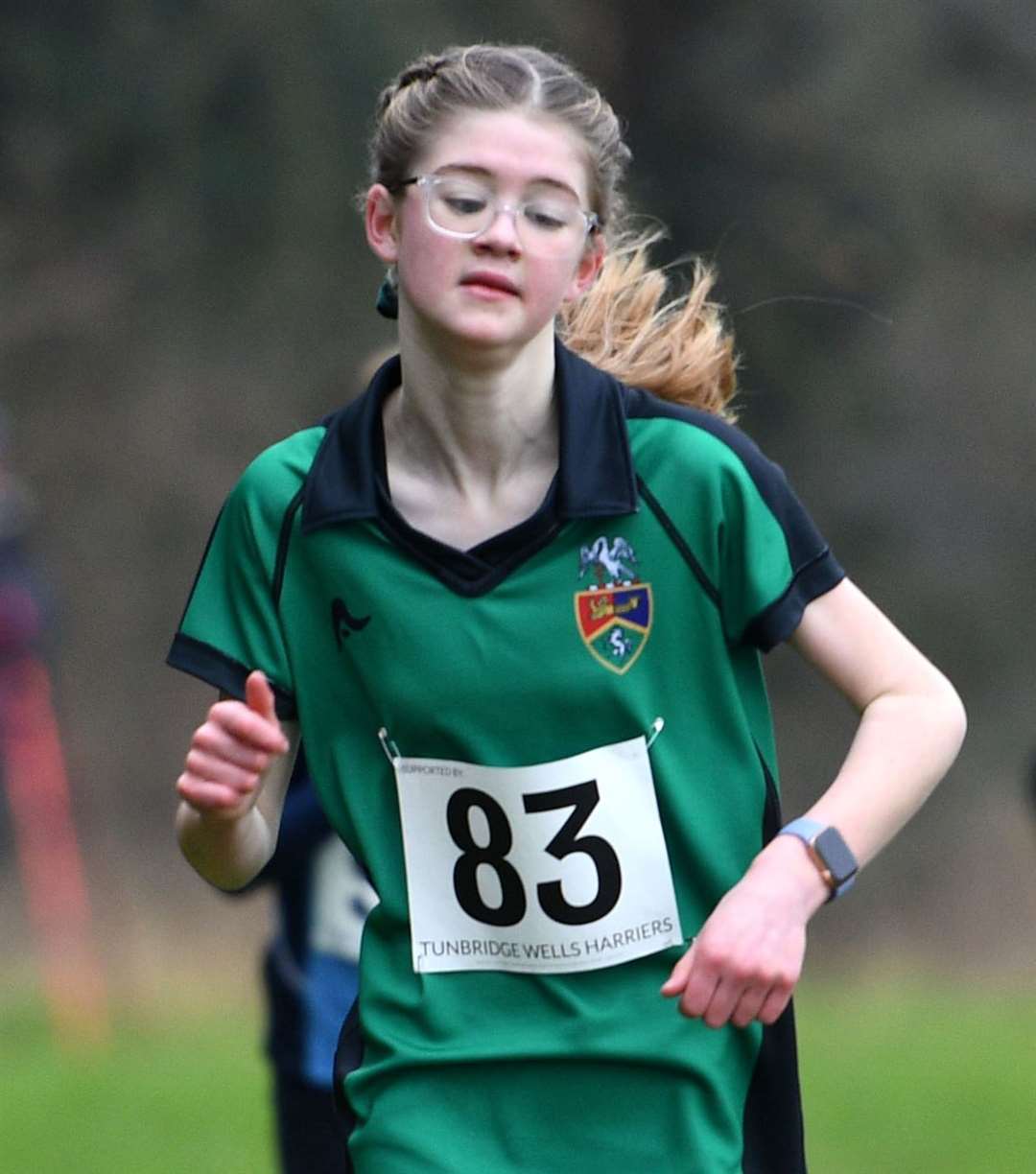 Lois Baisley of Thanet was 13th in the Year 7 girls' race. Picture: Barry Goodwin (54437847)