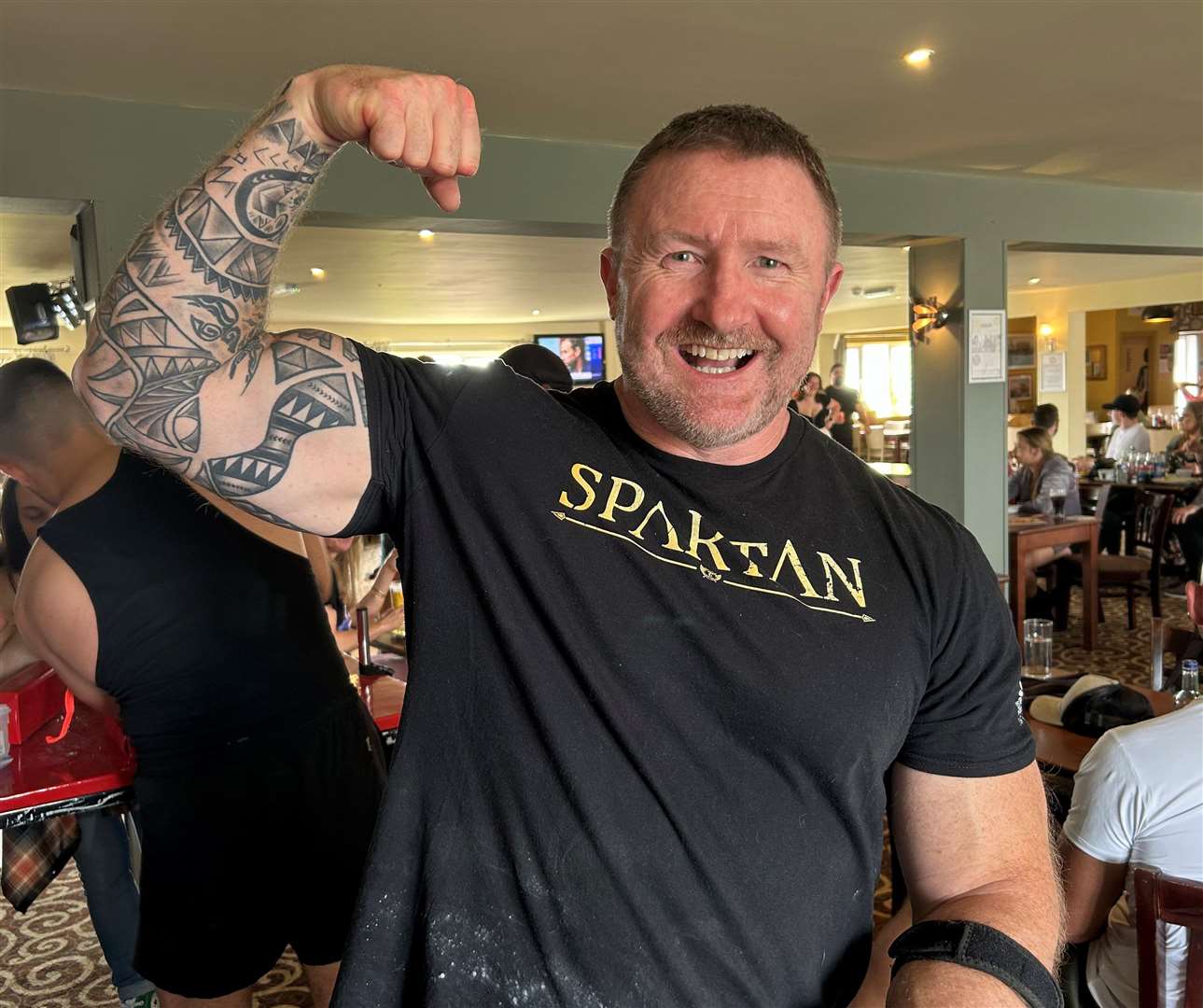 Mark Waldon, 53, is the current European arm wrestling champion