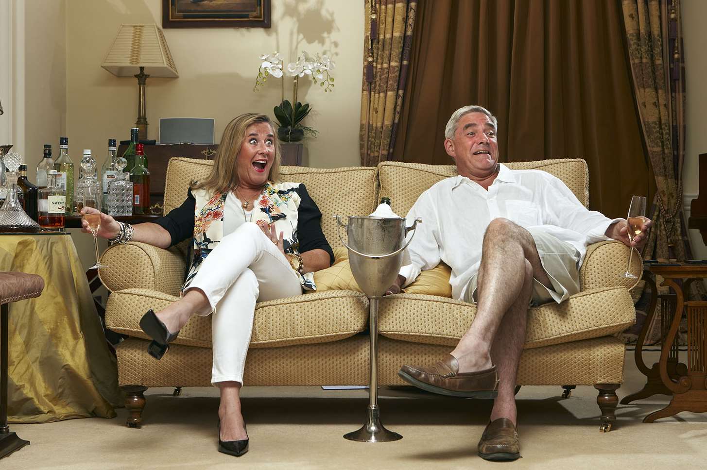 Steph and Dom Parker on Gogglebox on Channel 4. Picture: Channel 4/Jude Edginton