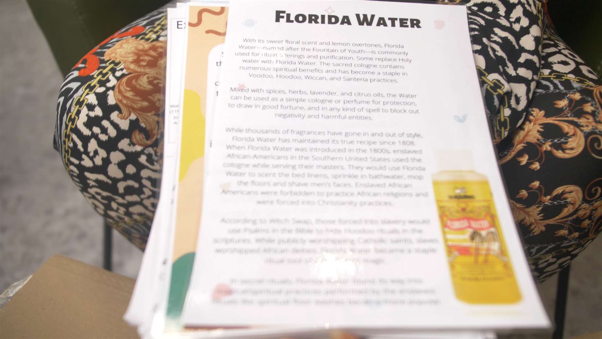 You'll find out what Florida Water is